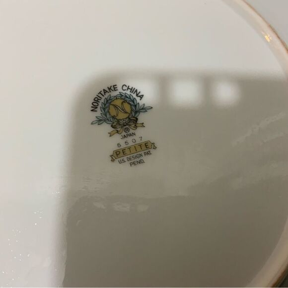 2 Noritake 5507 Petite Pattern 16.5” & 12”  Serving Platter  salad plate 8.25” - Picture 11 of 11